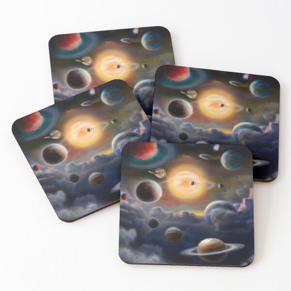 Item preview, Planets flying in an ocean of clouds designed and sold by Ideassbold.