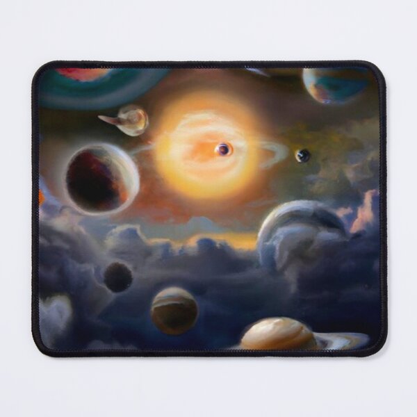 Item preview, Planets flying in an ocean of clouds designed and sold by Ideassbold.