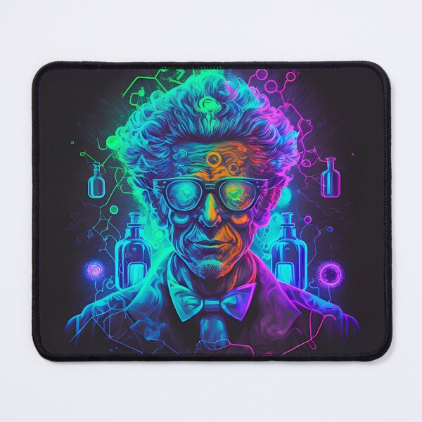 Item preview, Ai Generated Art - Neon Mad Scientist designed and sold by BogoAi.