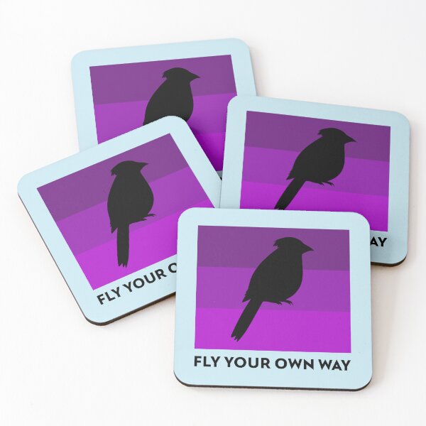 Item preview, Fly Your Own Way Bird Design, Small Parrot | Parakeet | Bird lover designed and sold by TatianaLG.