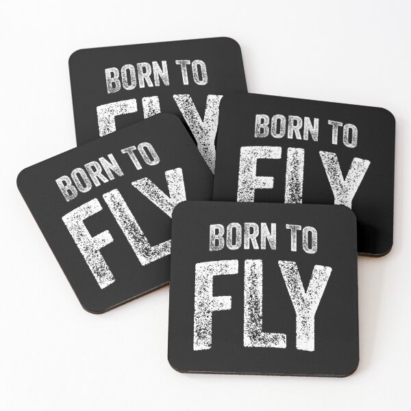 Item preview, Born To Fly (Big White Text) designed and sold by STUDIO-72.