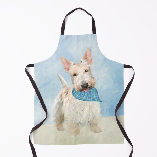 Item preview, Scottish Terrier Wheaten Painting - Cute Original Dog Art designed and sold by alpendesigns.