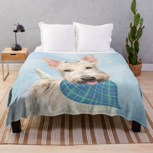 Aperçu de l'œuvre Scottish Terrier Wheaten Painting - Art de chien original mignon créée et vendue par alpendesigns.