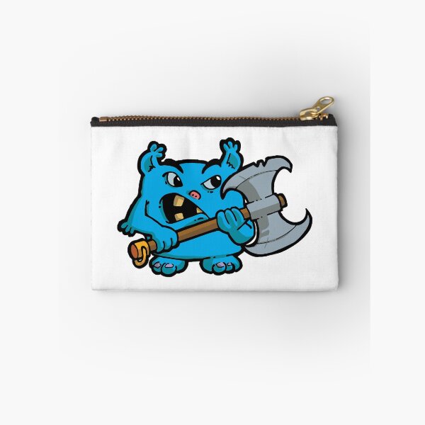 Item preview, Little blue monster with a hatchet designed and sold by Guillaume Desbiolles.