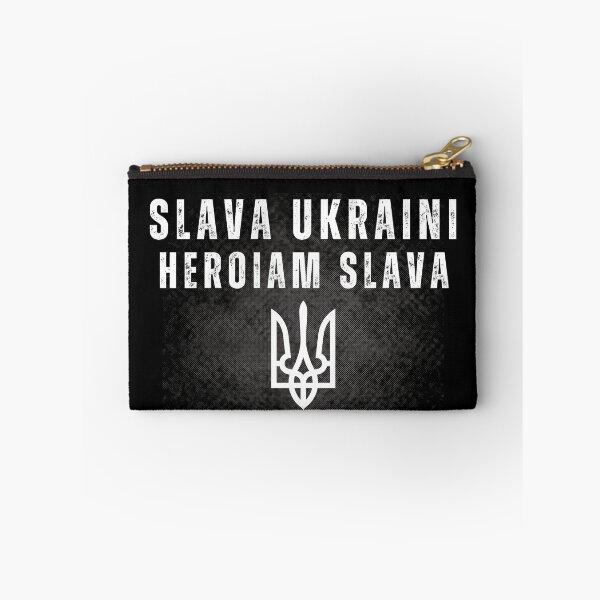 Item preview, Slava Ukraini Heroiam Slava Grunge Text Political Design designed and sold by EarthArtDesigns.