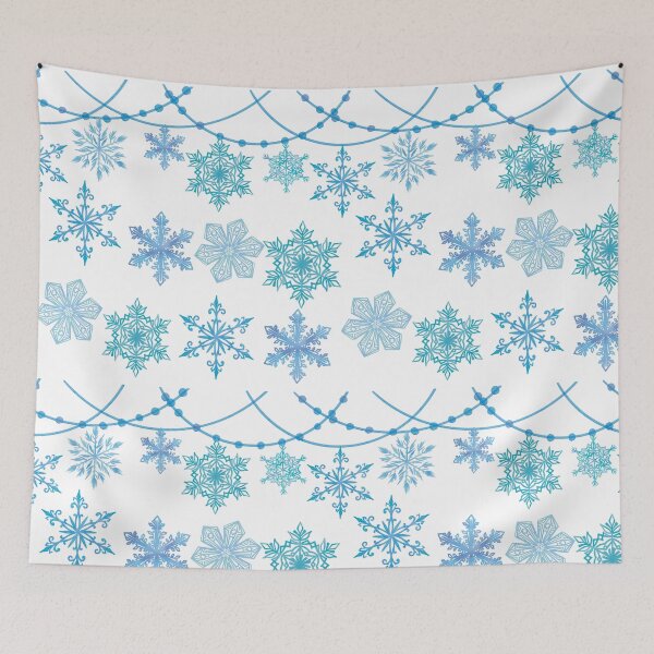 Item preview, Watercolor blue Snowflakes designed and sold by ORIGENcreate.
