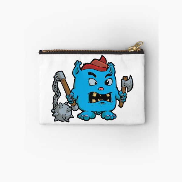 Item preview, Little blue monster with a mace designed and sold by Guillaume Desbiolles.