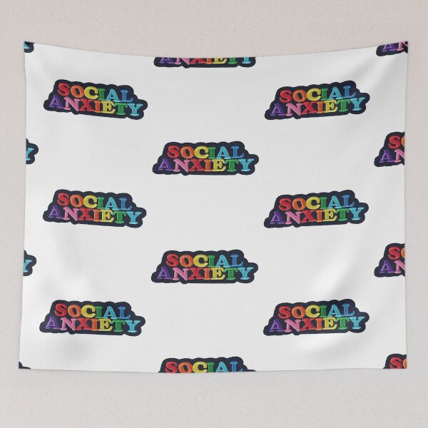 Item preview, Social Anxiety Sticker designed and sold by designolo.