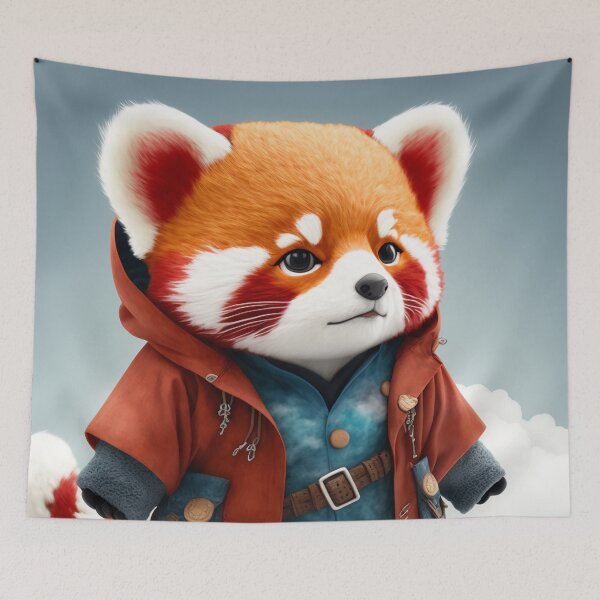 Item preview, Cute Red Panda Adventurer V2 designed and sold by GummywormDesign.