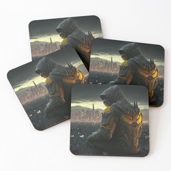 Item preview, Cyberpunk Cyborg Guardian Shadow Stalker designed and sold by AICreateWorlds.