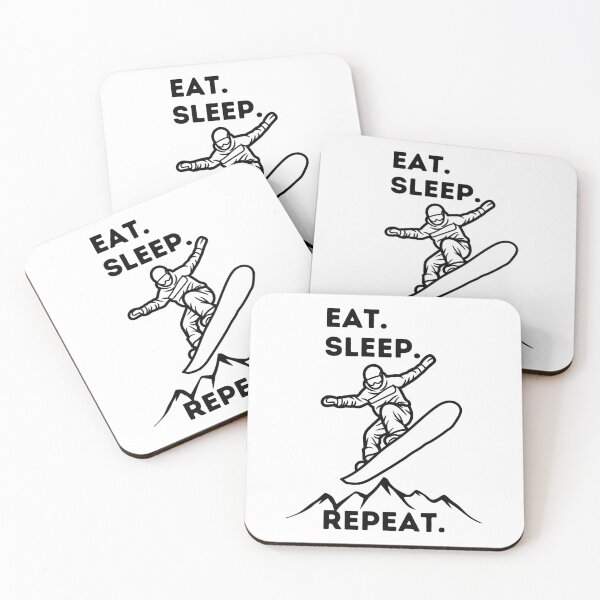 Item preview, EAT SLEEP SNOWBOARDING REPEAT, Eat Sleep Snowboard Repeat designed and sold by DesignsbyPhilee.