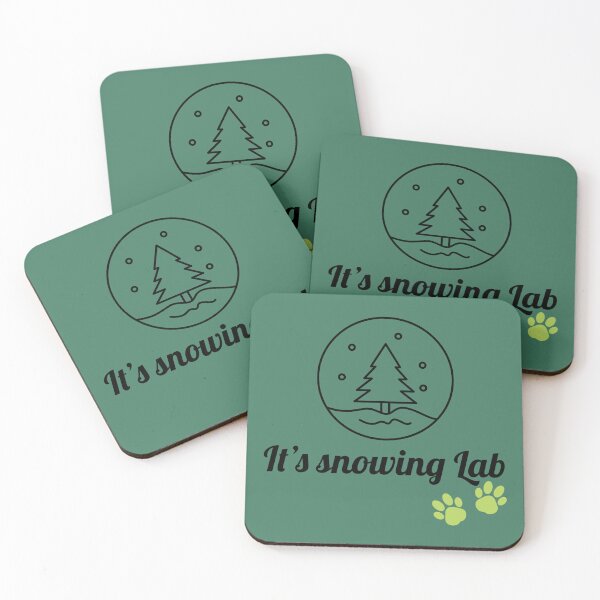 Item preview, It’s snowing lab, Christmas and snow fall. designed and sold by StandStrong786.