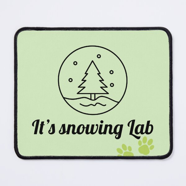 Item preview, It’s snowing lab, Christmas and snow fall. designed and sold by StandStrong786.