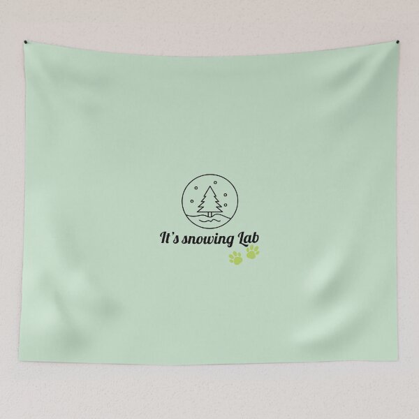 Item preview, It’s snowing lab, Christmas and snow fall. designed and sold by StandStrong786.