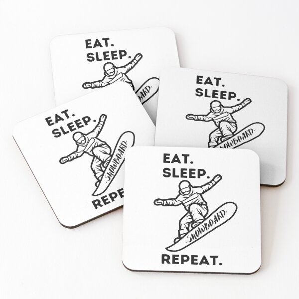 Item preview, EAT SLEEP SNOWBOARDING REPEAT, Eat Sleep Snowboard Repeat designed and sold by DesignsbyPhilee.