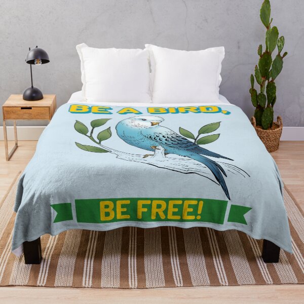 Item preview, Be a Bird Be Free Design, Small Parrot, Inspirational quote, Bird lover designed and sold by TatianaLG.