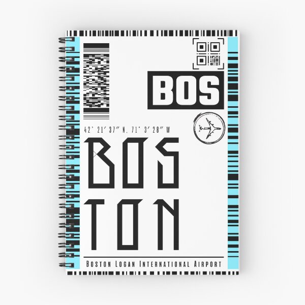 Item preview, BOSTON boarding pass Luggage sticker designed and sold by LeddsoDello.