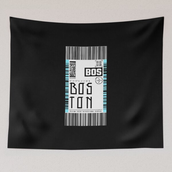 Item preview, BOSTON boarding pass Luggage sticker designed and sold by LeddsoDello.