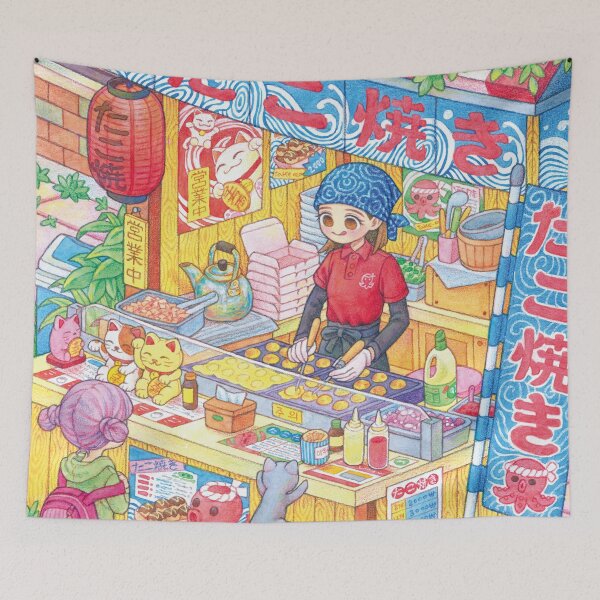 Item preview, takoyaki shop designed and sold by rowonart.