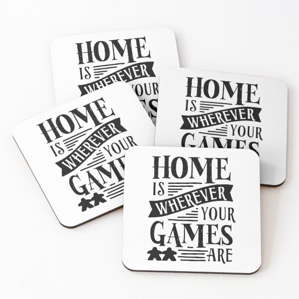 Item preview, Home is Wherever Your Games Are - Meeple Board Game Family and Couple Gift designed and sold by BeamGeeks.