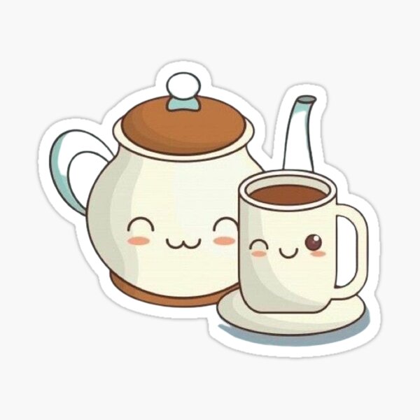 Anime Teacup Sticker for Sale by agirlnamedyuki