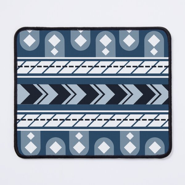 Item preview, Abstract Blue African Indigo Mud Cloth bogolan pattern Modern and design Indigo Blue Mud Cloth designed and sold by Gugurat.