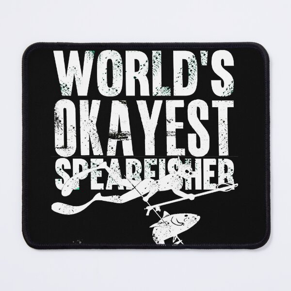 Item preview, world's okayest Spearfisher - best gift idea for freedivers & spearfishers perfect present for a deep blue addict and ocean lover designed and sold by Live Today.