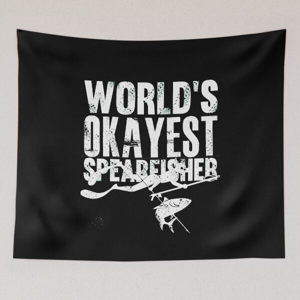 Item preview, world's okayest Spearfisher - best gift idea for freedivers & spearfishers  perfect present for a deep blue addict and ocean lover designed and sold by Live  Today.