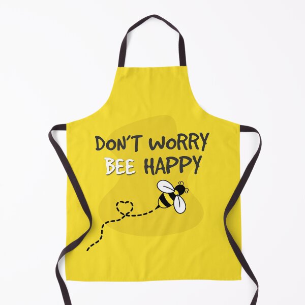 Item preview, Cute bee with don't worry bee happy quote phrase designed and sold by MrBoneDesign.