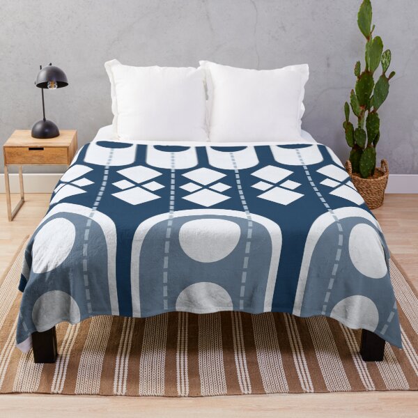 Item preview, Abstract Blue African Indigo Mud Cloth bogolan pattern Modern and Africa geometry Exotic pattern designed and sold by Gugurat.