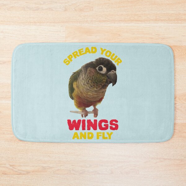 Item preview, Spread Your Wings And Fly Design, Small Parrot, Inspirational quote, Bird lover designed and sold by TatianaLG.