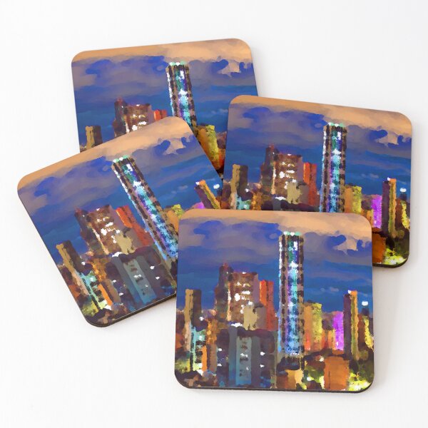 Item preview, Bogota Colombia Skyline at Night designed and sold by Jon-Baran.