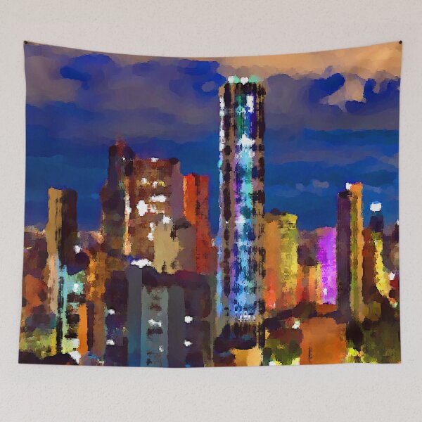Item preview, Horizonte de bogotá colombia en la noche designed and sold by Jon-Baran.