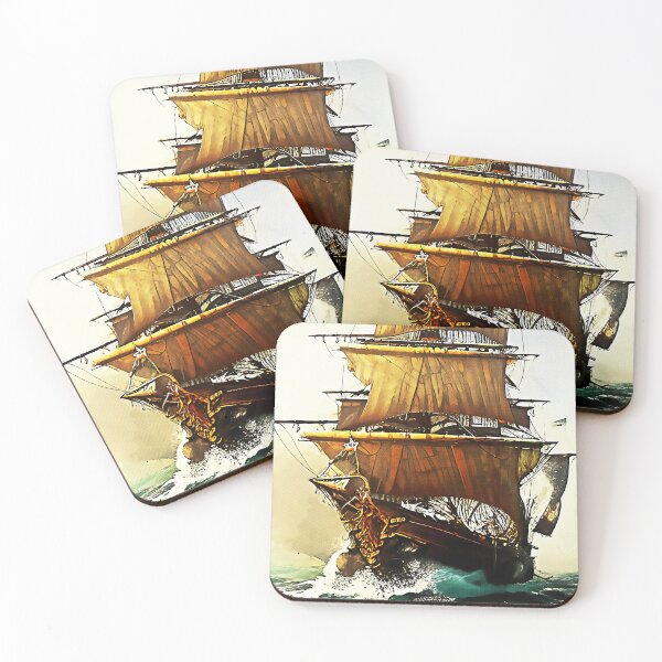 Item preview, The Hateful Golden Jewel Pirate Ship designed and sold by the-alfiere.