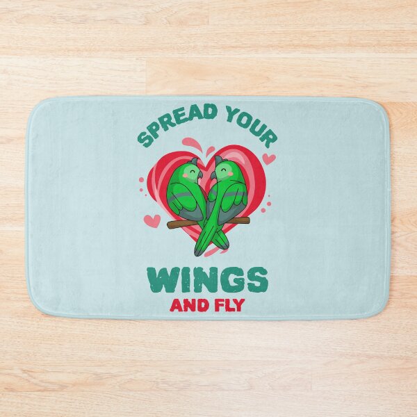 Item preview, Spread Your Wings And Fly Design, Small Parrot, Inspirational quote, Bird lover designed and sold by TatianaLG.
