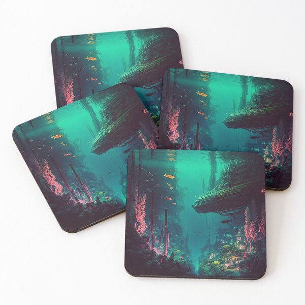 Item preview, Cyberpunk Lost Atlantis City Trench designed and sold by AICreateWorlds.