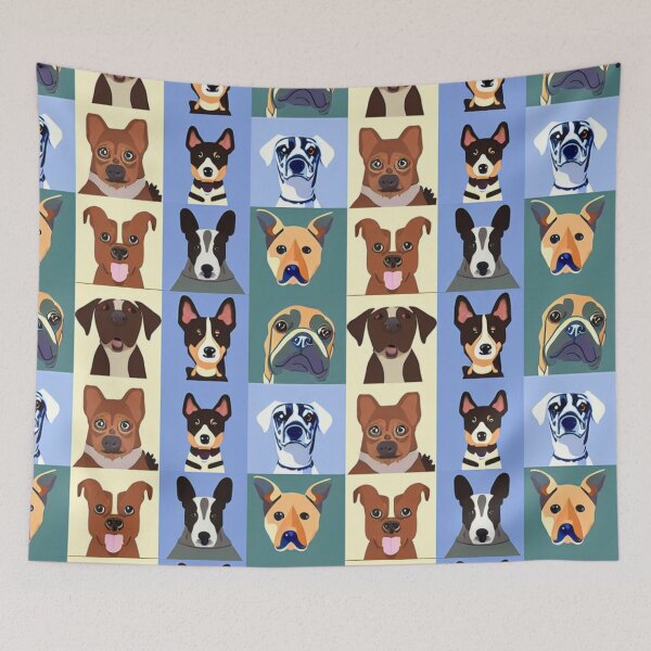 Item preview, Funny and Cute Dogs Seamless Pattern For Dog Lovers designed and sold by Gamicnum.