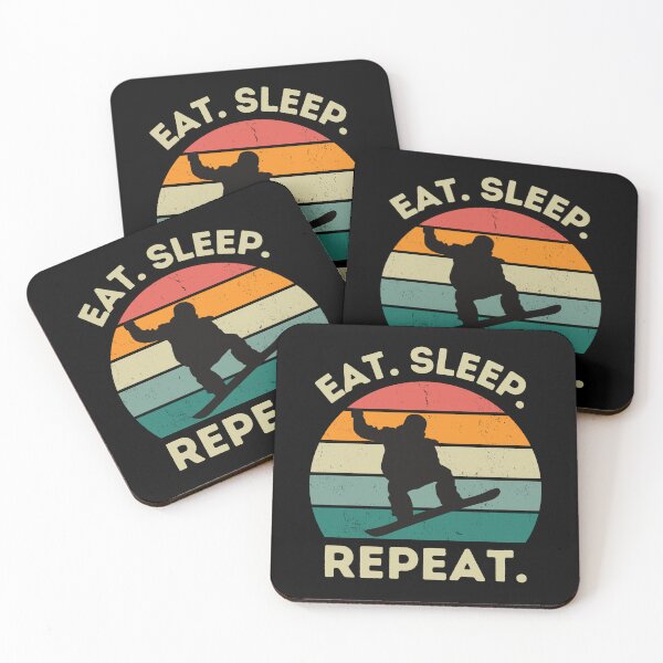 Item preview, EAT SLEEP SNOWBOARDING REPEAT, Eat Sleep Snowboard Repeat designed and sold by DesignsbyPhilee.