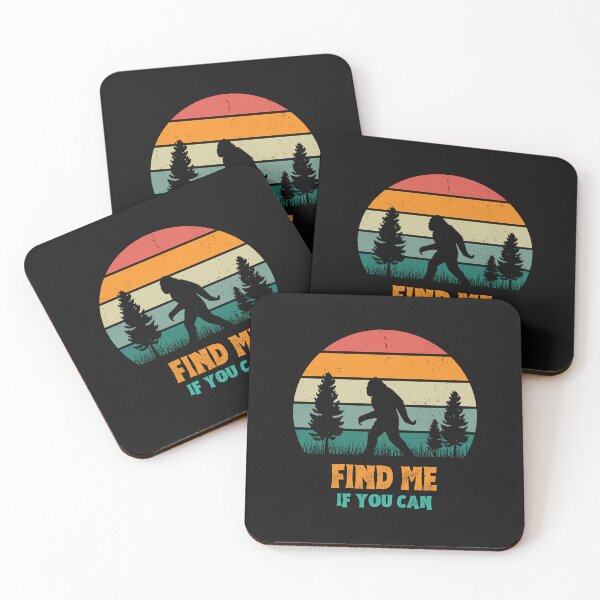 Item preview, Find Me If You Can  Bigfoot Hide And Seek Retro Vintage Squatch Sasquatch Yeti Legend Monster Conspiracy Cute Funny Inspirational Motivational Gift designed and sold by EpsilonEridani.