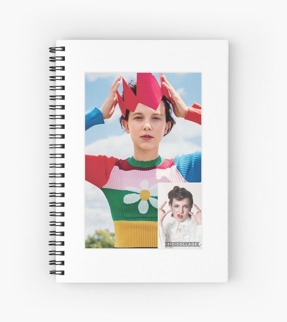 Millie Bobby Brown Spiral Notebook By Becca 1805 Redbubble - roblox billy hargrove