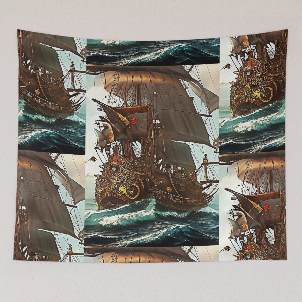 Item preview, The Unsinkable Rising Ghost Pirate Ship designed and sold by the-alfiere.