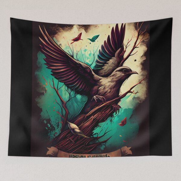 Item preview, Dynamic Design with Dove Flying Off - Psalm 55:6 in Flat Colors designed and sold by Art4Christ.