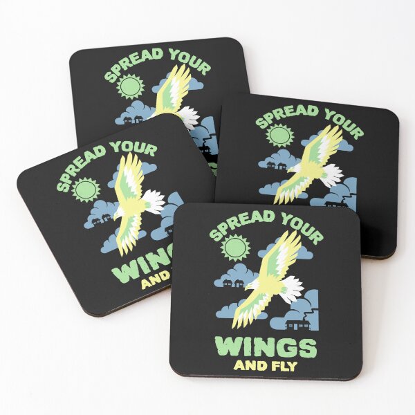 Item preview, Spread Your Wings And Fly Design, Small Parrot, Inspirational quote, Bird lover designed and sold by TatianaLG.