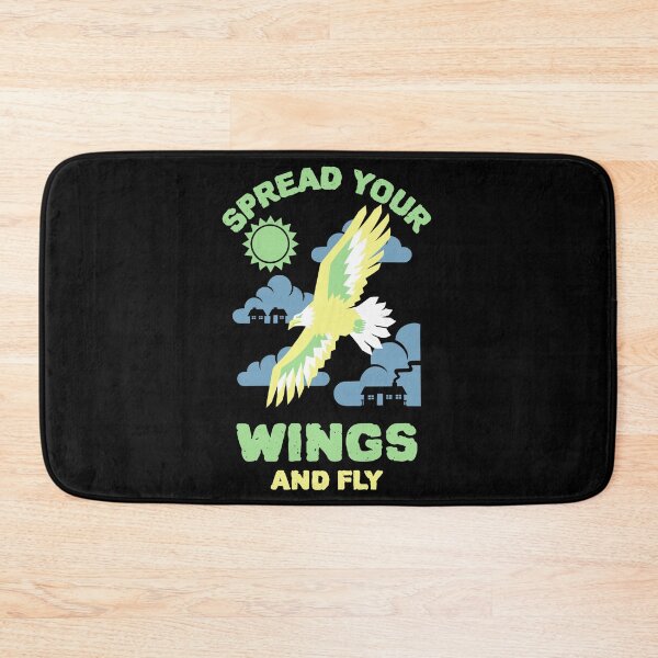 Item preview, Spread Your Wings And Fly Design, Small Parrot, Inspirational quote, Bird lover designed and sold by TatianaLG.