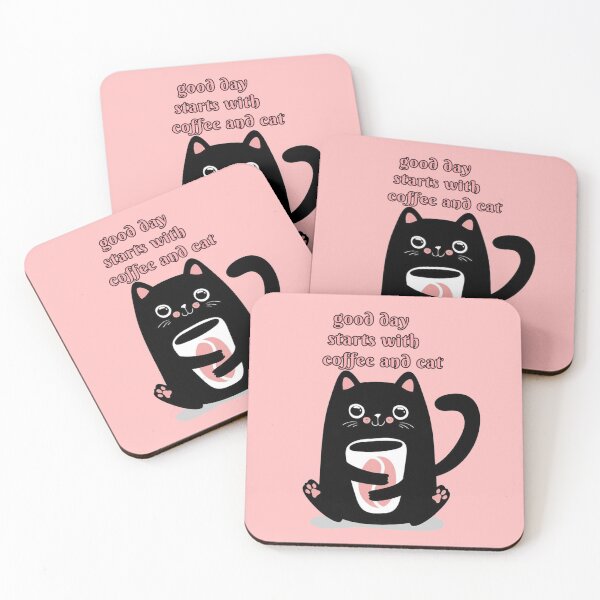 Item preview, Cat and coffee designed and sold by Toothless-3377.