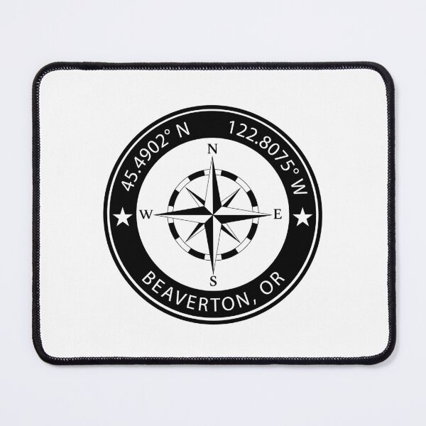 Item preview, Beaverton, Oregon Geographical Coordinates designed and sold by TeeOhGraphics.