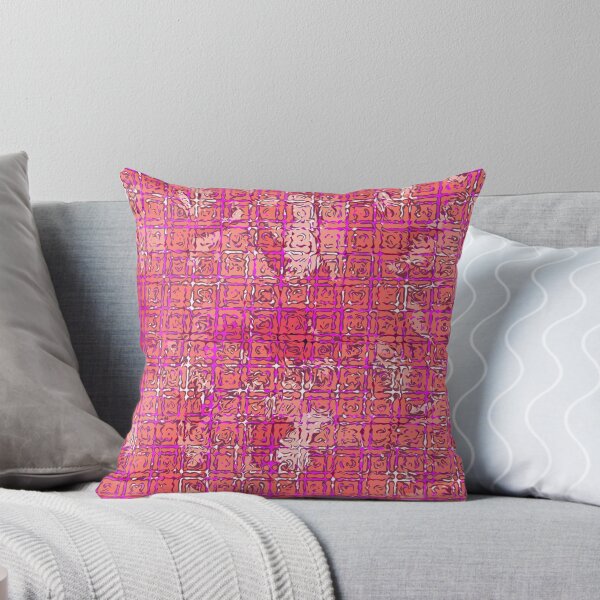 Item preview, Rose grid pink designed and sold by PurpleSandpiper.