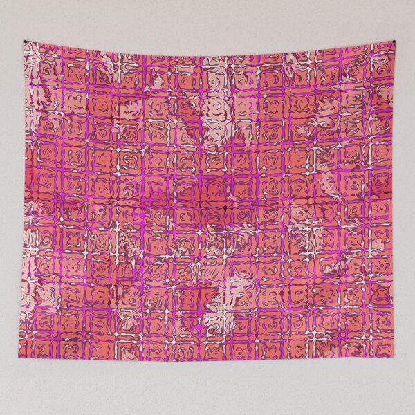 Item preview, Rose grid pink designed and sold by PurpleSandpiper.