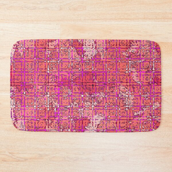 Item preview, Rose grid pink designed and sold by PurpleSandpiper.