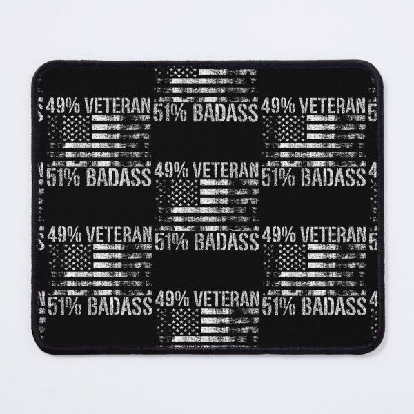 Item preview, 49 Percent Veteran 51 Percent Badas Funny Veterans Day Gift designed and sold by DomenicoBarone.